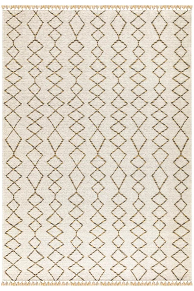 Sarı Renkli Kaymaz Tabanlı Leke Tutmaz Kilim 80 x 200 ürün görseli 1