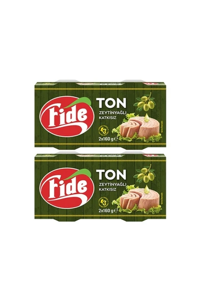Fide Zeytinyağlı Ton Balığı (2 x 160 gr) x 2 Paket ürün görseli 1