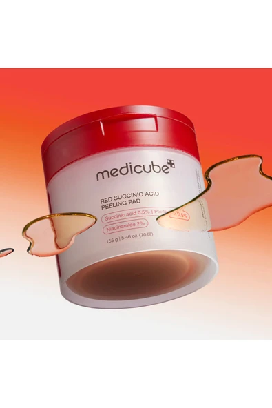 - Red Succinic Acid Peeling Pad - Resim 3