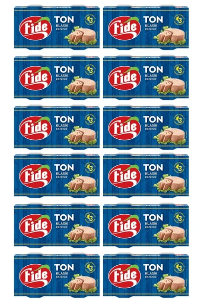 Fide Klasik Ton Balığı (2 X 160 G) x 12 Paket ürün görseli 1