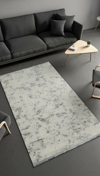 Sultan Zen Mermer Desen Krem Modern Akrilik Makine Dokuma Salon Halısı - 6416 160 X 230 ürün görseli 1