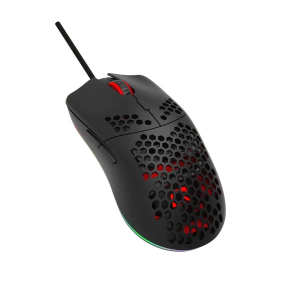 Quantum Gaming Hive Honeycomb RGB 12800 DPI Huano Switch Gaming Kablolu Mouse ürün görseli 1