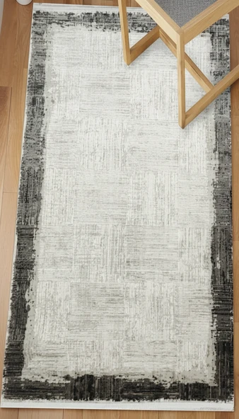Sultan Serra Bordürlü Antrasit Modern Akrilik Makine Dokuma Salon Halısı - 11354 200 X 290 ürün görseli 1