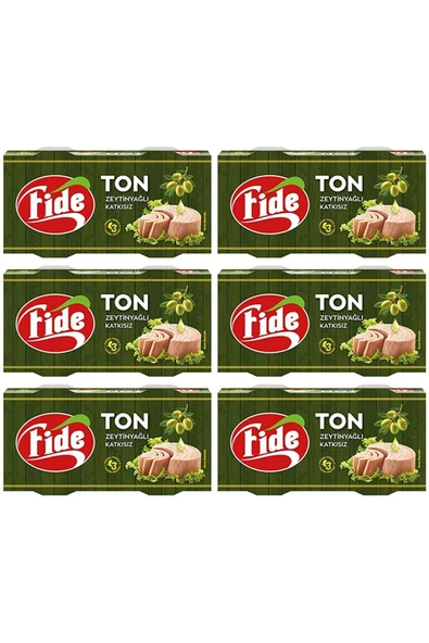 Fide Zeytinyağlı Ton Balığı (2 X 160 G) x 6 Paket ürün görseli 1