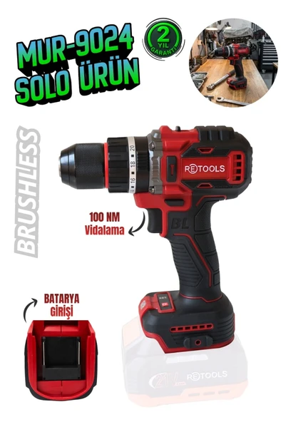 RETOOLS MUR-9024 BORDO 100 NM KAFA ürün görseli 1