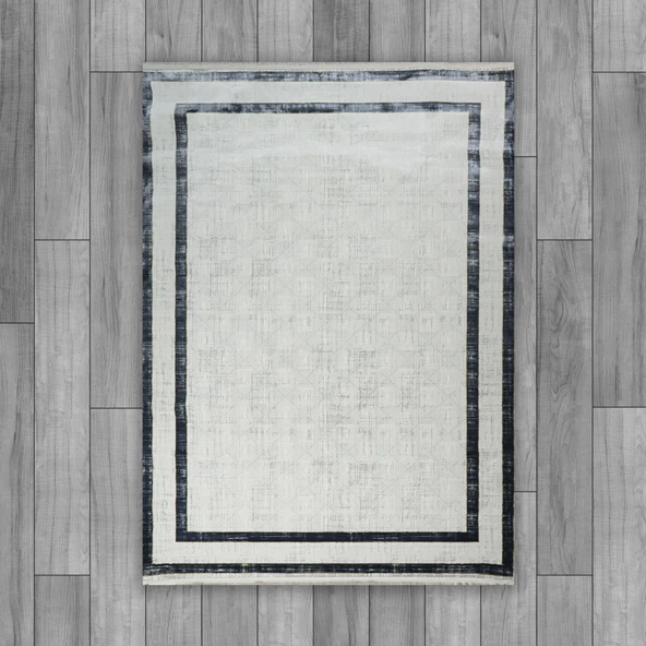 AGAH KF453  GRİ - MAVİ (ÇERÇEVELİ) 100 X 200 ürün görseli 1