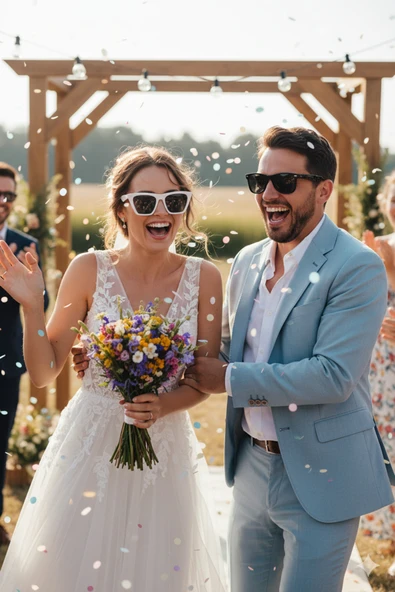 Bride Groom Gözlük Seti – Gelin & Damat – Düğün, Nişan, Bekarlığa Veda Aksesuarı ürün görseli 1