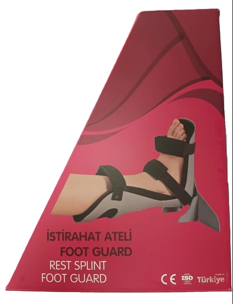 İstirahat Ateli - Foot Guard Ayak Bileği Sabitleyici Düşük Ayak Önleyici AFO M Beden ürün görseli 1