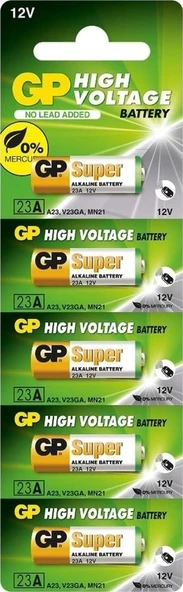 Gp Pil 23a 12v Alkalin Beşli Paket Gp ürün görseli 1