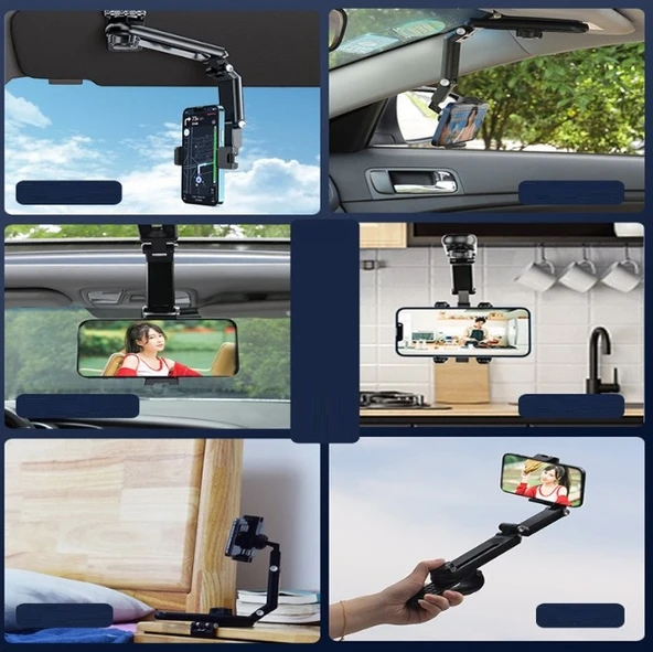 1080° Dönebilen Çok Fonksiyonlu Telefon Tutucu ürün görseli 1