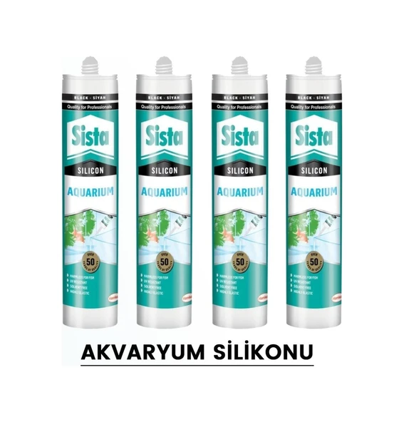 Sista Şeffaf Akvaryum Silikonu 310 Ml Henkel (4 Adet) Şeffaf ürün görseli 1