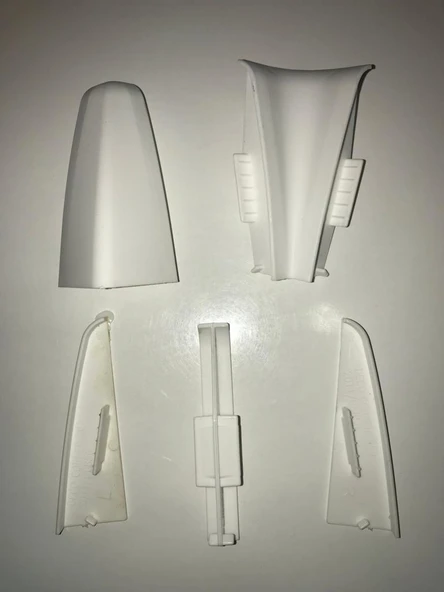 Laminat Parke Süpürgelik Köşe Bağlantı Aparatı 8 CM Beyaz Renk ürün görseli 1