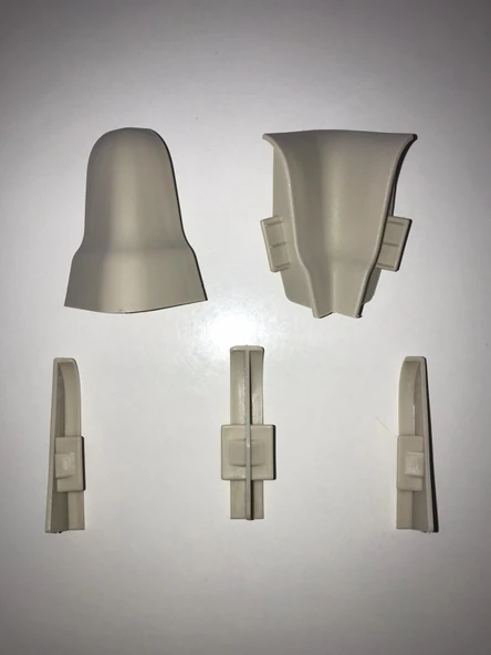 Laminat Parke Süpürgelik Köşe Bağlantı Aparatı 6 CM Gri Renk ürün görseli 1