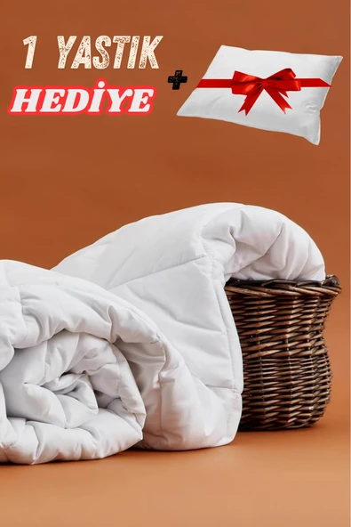 Microfiber Biyeli Tek Kişilik Yorgan 155 x 215  + 1 Yastık HEDİYE ! 155 X 215 ürün görseli 1