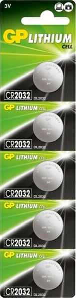 PİL 2032 LİTYUM PARA PİL GP CR2032 (BEŞLİ PAKET) ürün görseli 1