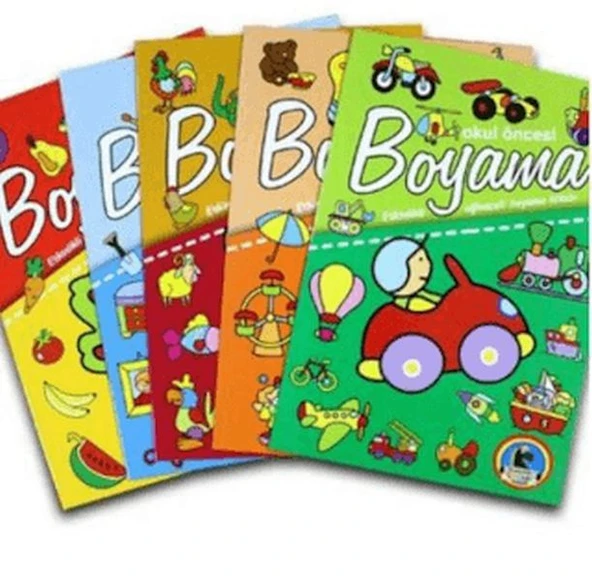 Okul Öncesi Boyama - Etkinlikli Eğlenceli Dev Boyama Kitabı (5 Kitap Takım) ürün görseli 1