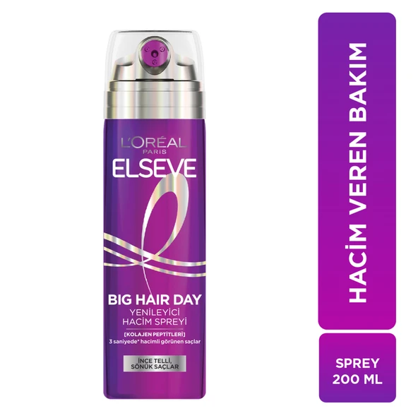 L'Oréal Paris Elseve Collagen Lifter [Kolajen Peptitleri] İçeren Hacim Veren Yenileyici Saç Spreyi 200ml ürün görseli 1