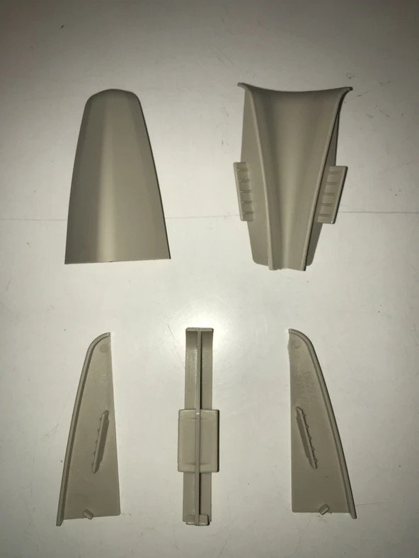 Laminat Parke Süpürgelik Köşe Bağlantı Aparatı 8 CM Gri Renk ürün görseli 1
