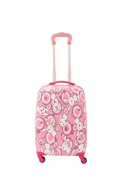 V307 ABS ÇOCUK VALİZ-PEMBE-TAVŞAN BASKI ürün görseli 1