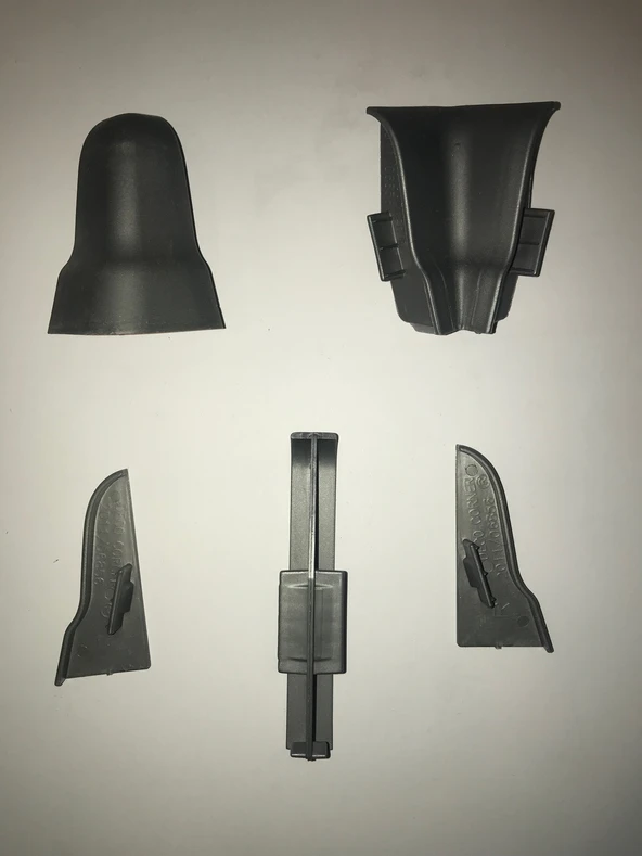 Laminat Parke Süpürgelik Köşe Bağlantı Aparatı 6 CM Antrasit Gri ürün görseli 1