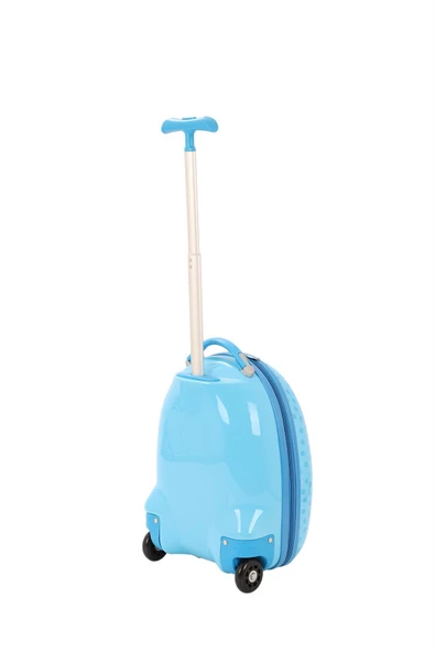 V308 ABS ÇOCUK VALİZ-MAVİ - ROBOT BASKI - Resim 11
