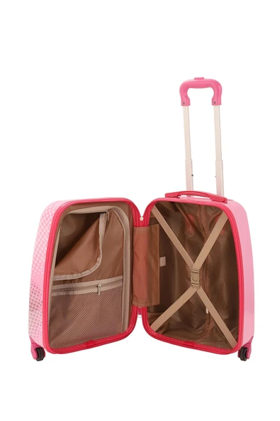 V307 ABS ÇOCUK VALİZ-PEMBE - SUPER CAT BASKI - Resim 4