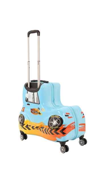 V368 ABS ÇOCUK VALİZ-MAVİ - Resim 2