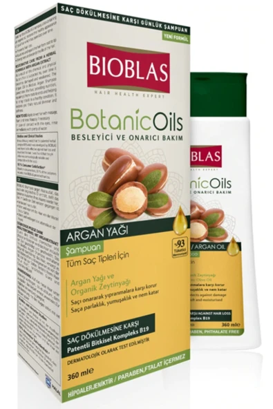 BİOBLAS BİOBLAS Oils Argan Yağlı Şampuan 360 Ml ürün görseli 1