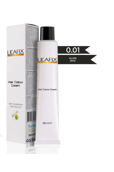 LİLAFİX LİLAFİX Krem Tüp Saç Boyası 0.01 Silver 60 Ml ürün görseli 1