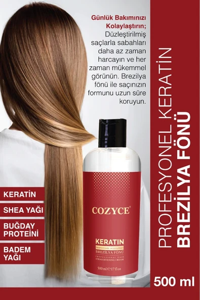 COZYCE COZYCE Brezilya Fönü Keratini Saç Düzleştirici Keratin Bakımı ürün görseli 1