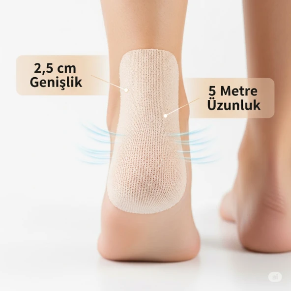 Ayakkabı Vurma Önleyici Rulo Bant 2.5 cm X 5 m ürün görseli 1
