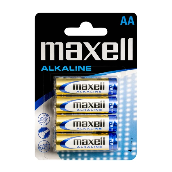 Maxell LR6 AA Alkalin Kalem Pil 4’lü Paket Blister ürün görseli 1