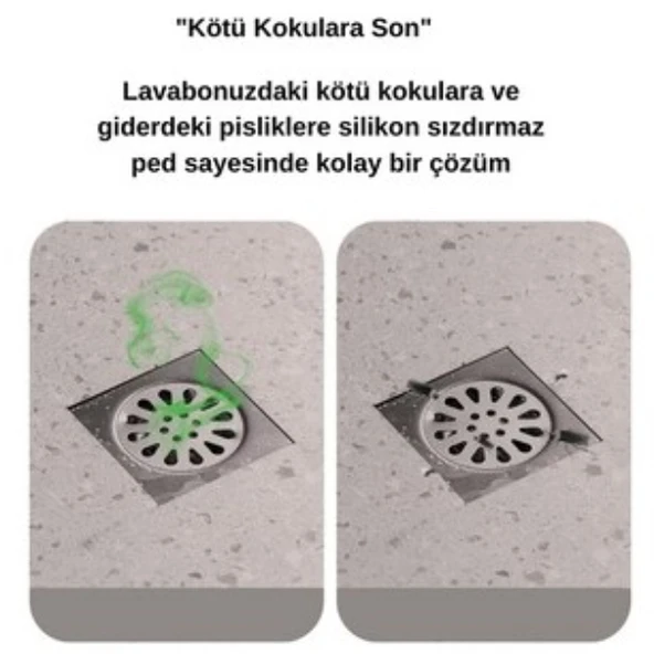 Koku Önleyici Silikon Gider Kapağı - Resim 4
