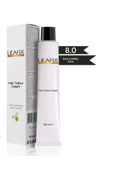 LİLAFİX LİLAFİX Krem Tüp Saç Boyası 8.0 Açık Kumral 60 ml ürün görseli 1