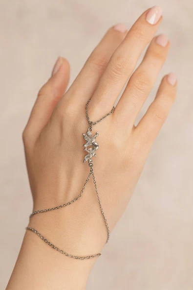 X-LADY ACCESSORİES X-LADY ACCESSORİES Gümüş Renk Kuş Çelik Şahmeran - 3548 ürün görseli 1