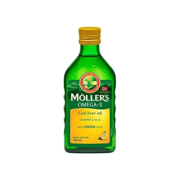 Möller's Omega-3 Balık Yağı Şurubu Limonlu 150 ml ürün görseli 1