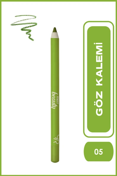 Miss Beauty Colorpop Eyepencil 05 Bright Green Pamuk Yağı İçerikli Göz Kalemi 1,6 g ürün görseli 1