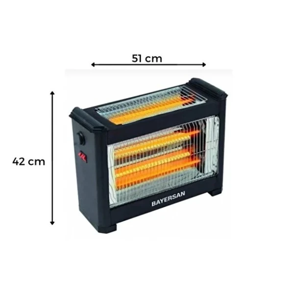 Şömine Tipi Isıtıcı Soba 1800W - Resim 2