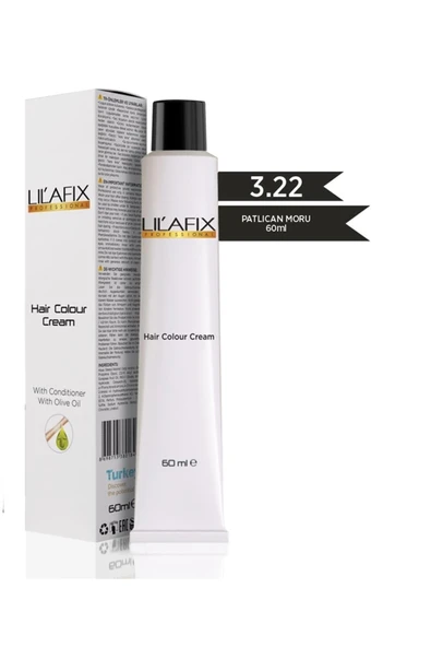 LİLAFİX LİLAFİX Krem Tüp Saç Boyası 3.22 Patlıcan Moru 60 ml ürün görseli 1