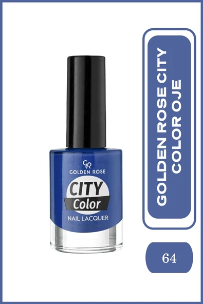 GOLDEN ROSE GOLDEN ROSE City Color Nail Lacquer No: 64 - Parlak ve Uzun Süre Kalıcı Oje 10.2 ml ürün görseli 1
