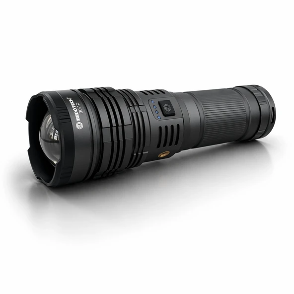 Bedotech BD-12 60W TG LED Alüminyum Alaşımlı Zoomlu Type-C Şarjlı El Feneri ürün görseli 1