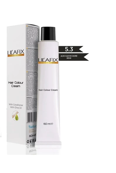 LİLAFİX LİLAFİX Krem Tüp Saç Boyası 5.3 Açık Kahve Dore 60 ml ürün görseli 1