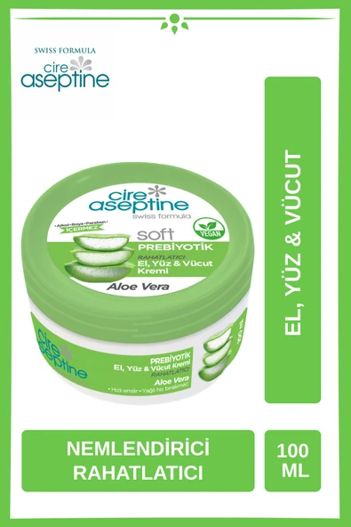 CIRE ASEPTINE CIRE ASEPTINE Soft Aloe Vera Nemlendirici Bakım Krem 100 ml ürün görseli 1