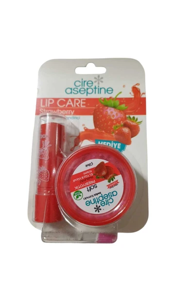 CIRE ASEPTINE CIRE ASEPTINE LİP CARE ÇİLEL& 30ML KREM ÇİLEK ürün görseli 1