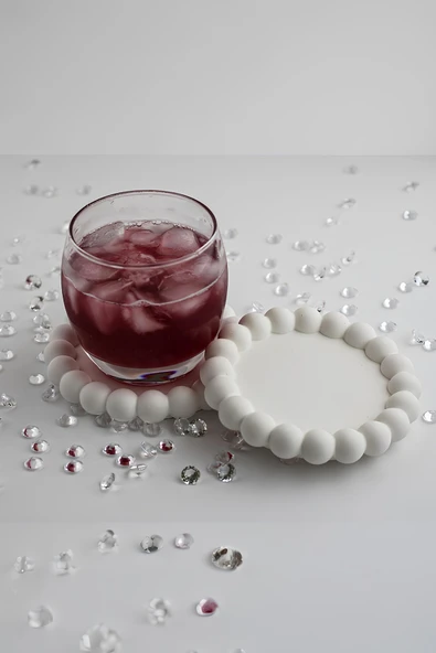 Betonmall El Yapımı Beton Bubble 2’li Bardak Altlığı - Kupa, Fincan Altlığı Modern Minimalist Ev Dekoru ürün görseli 1