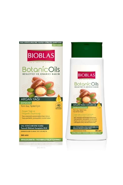 BİOBLAS BİOBLAS Botanic Oils Argan Yağı Şampuanı 360 ml ürün görseli 1