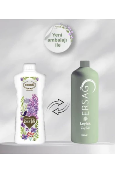 Ersağ Leylak Kokulu Duş Jeli 1000 ml (YENİLENEN YENİ AMBALAJI) ürün görseli 1
