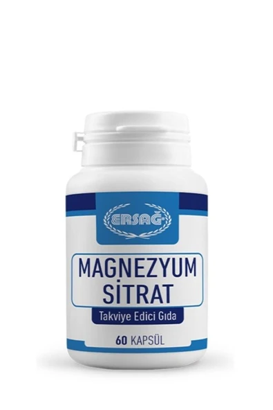 Ersağ MAGNEZYUM SİTRAT TAKVİYE EDİCİ GIDA 60 TABLET ürün görseli 1
