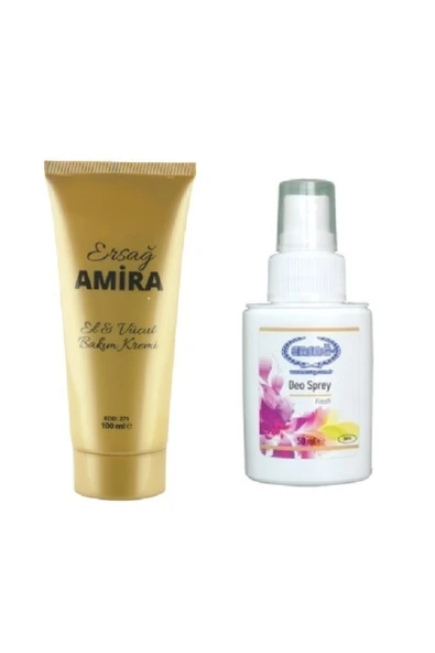 Ersağ Amira El Kremi 100ml + Deo Sprey Egzotik 50ml ürün görseli 1