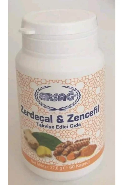 Ersağ Zerdeçal Zencefil Gıda Takviyesi ürün görseli 1
